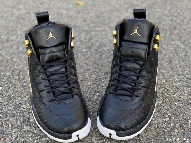 'Reptile' AO6068-007 Black Jordan Air Metallic 12 Retro Gold-White 0810